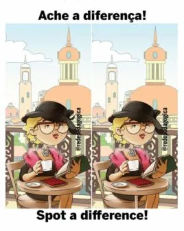 Ache a Diferença: A Mulher Elegante no Café