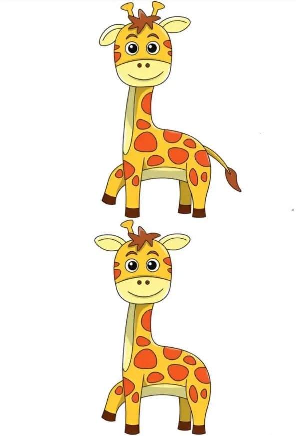 Ache as 3 Diferenças na Girafa