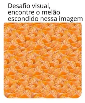 desafio visual encontre o melão escondido na imagem