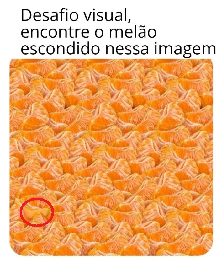 desafio visual encontre o melão escondido na imagem resposta