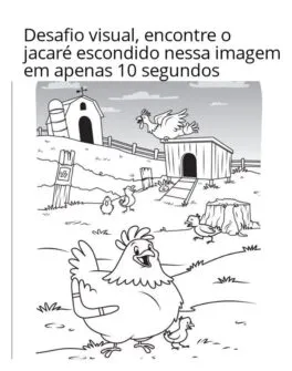 desafio visual encontre o jacare escondido nessa imagem em apenas 10 segundos