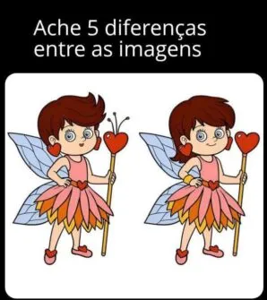 ache as 5 diferenças a fada encantada