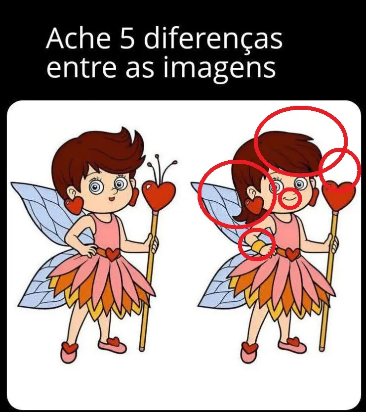 ache as 5 diferenças a fada encantada resposta