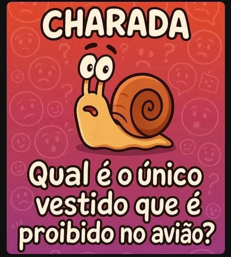 charada qual e o unico vestido que e proibido no aviao