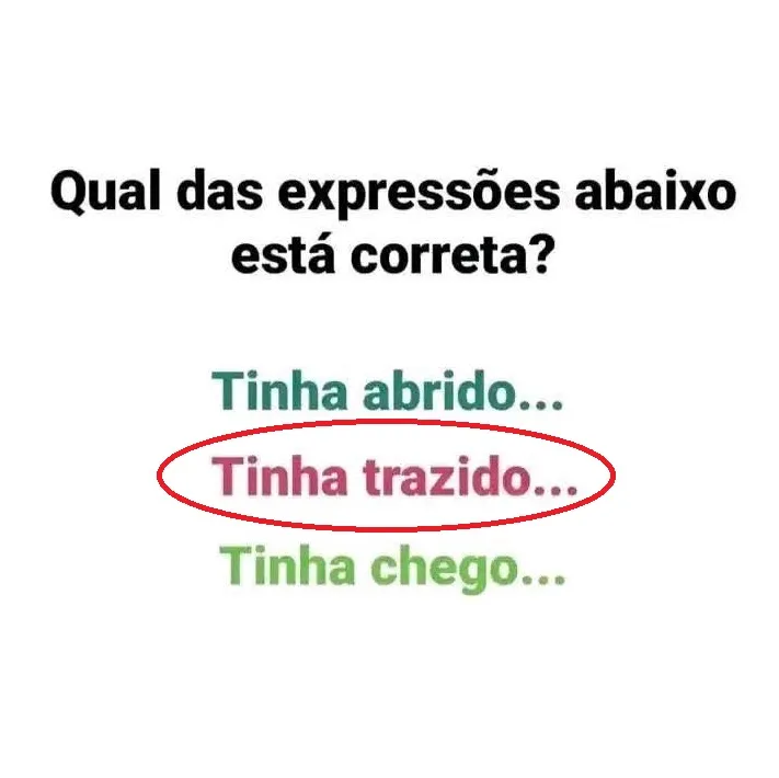desafio de lingua portuguesa qual das expressoes abaixo esta correta resposta