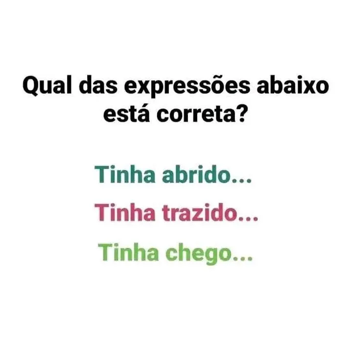 desafio de lingua portuguesa qual das expressoes abaixo esta correta