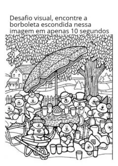 Desafio visual: encontre a Borboleta na imagem