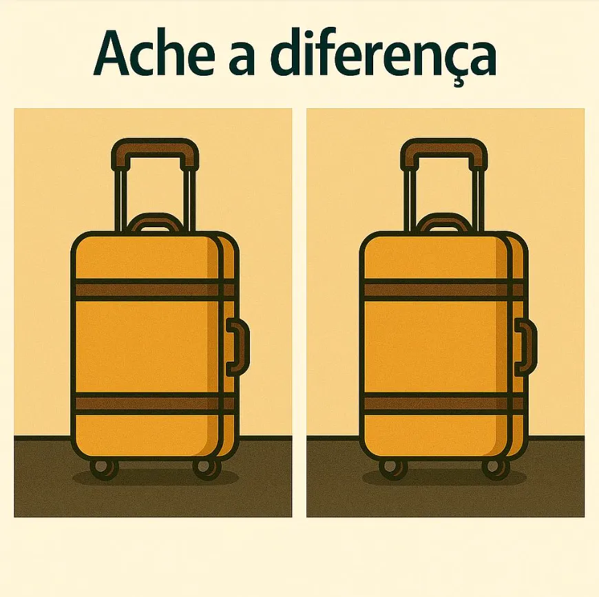 desafio visual ache a diferenca entre as duas maletas