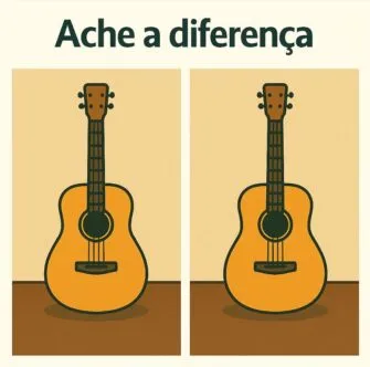 desafio visual ache a diferença entre os violoes