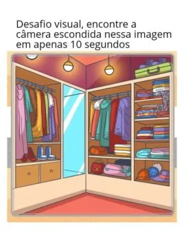 desafio visual encontre a camera escondida na imagem