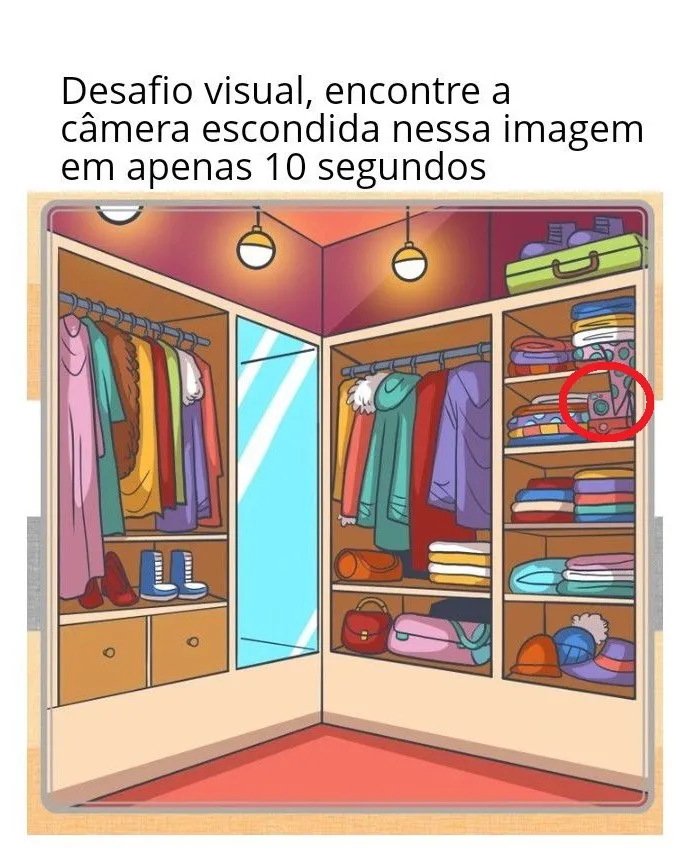 desafio visual encontre a camera escondida na imagem resposta