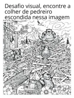 desafio visual encontre a colher de pedreiro escondida nessa imagem