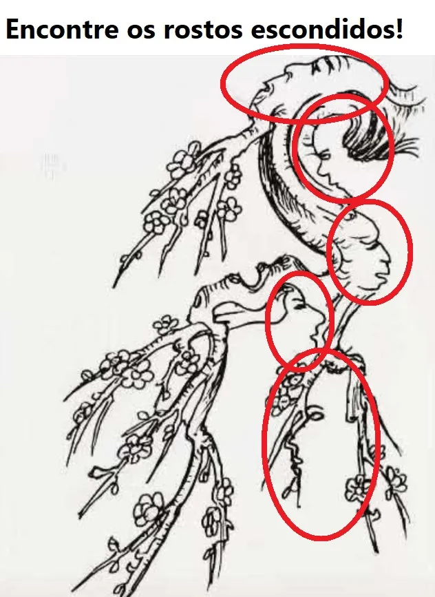desafio visual encontre todos os rostos escondidos nessa imagem resposta