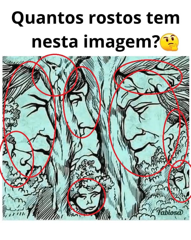 desafio visual quantos rostos voce consegue encontrar nessa imagem resposta