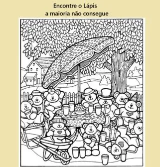 encontre o lápis na imagem a maioria não consegue