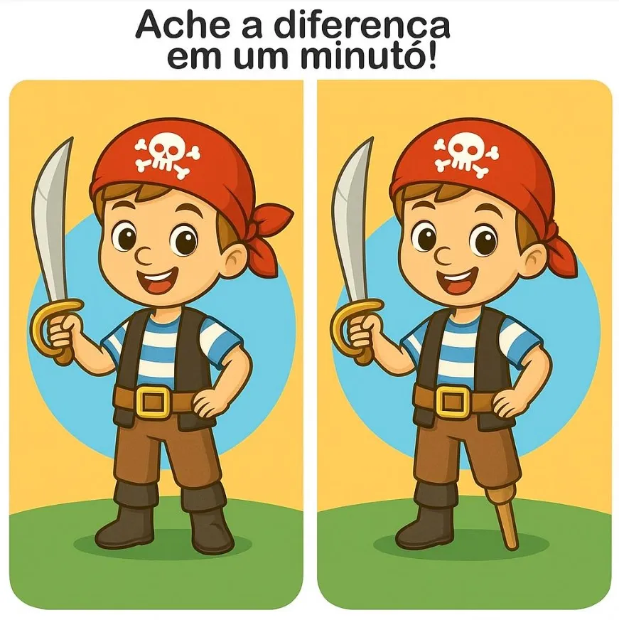 Ache a Diferença: O Pequeno Pirata