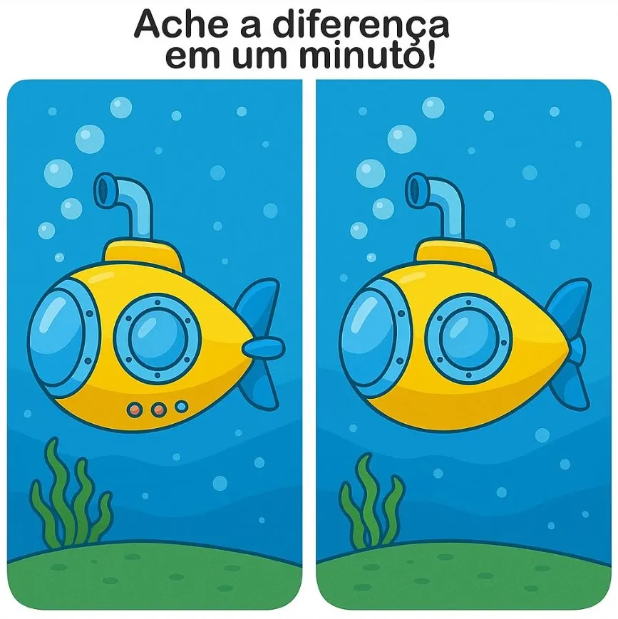 Ache a Diferença: O Submarino no Fundo do Mar
