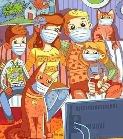 desafio visual ache o rato escondido entre a familia