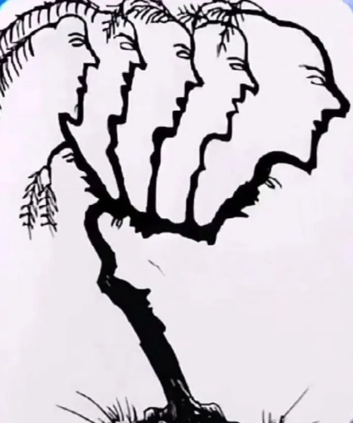 desafio visual ache os 9 rostos escondidos na imagem