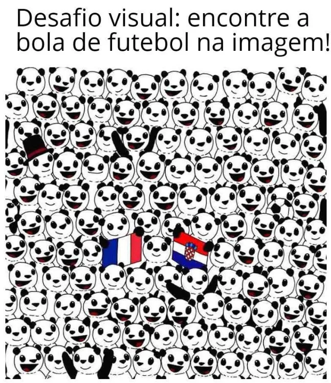 desafio visual encontre a bola de futebol na imagem