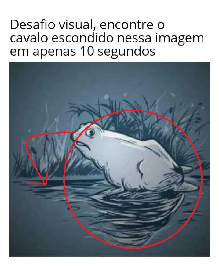 desafio visual encontre o cavalo escondido nessa imagem resposta