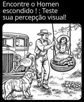 desafio visual encontre o homem escondido