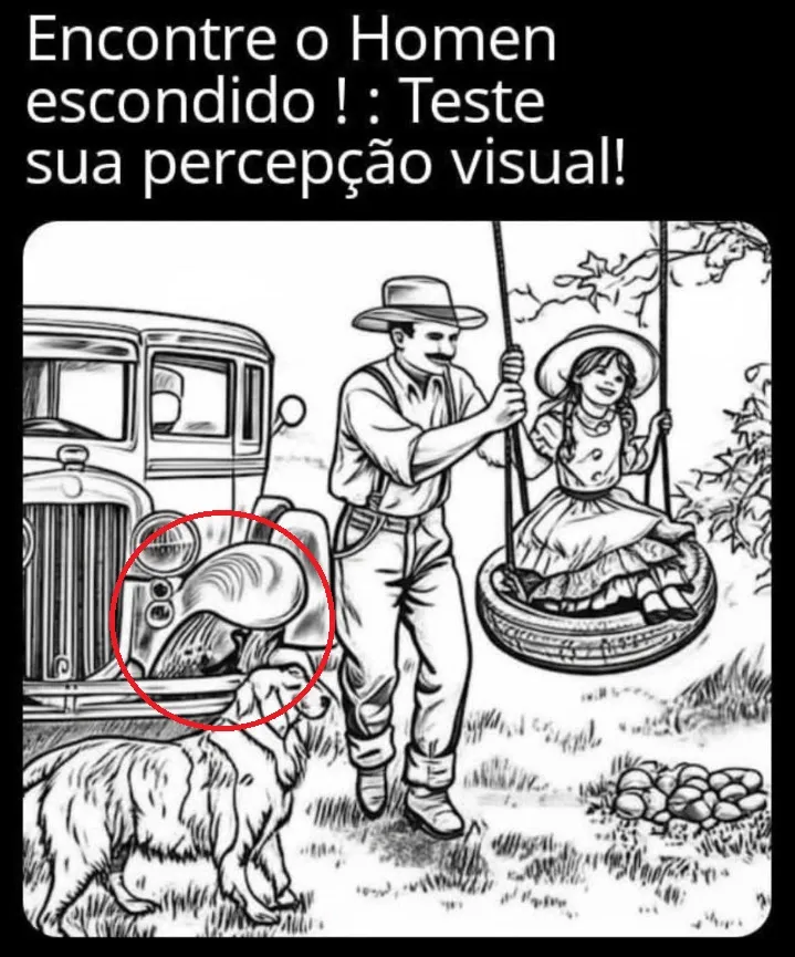 desafio visual encontre o homem escondido resposta