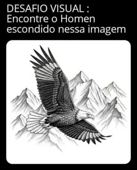 encontre o homem escondido na imagem