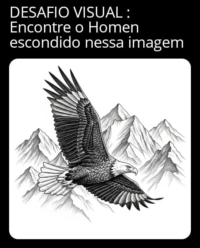 encontre o homem escondido na imagem