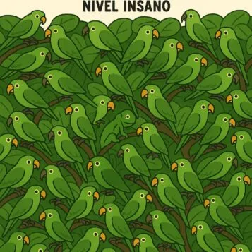 Ache o intruso na imagem dos Papagaios