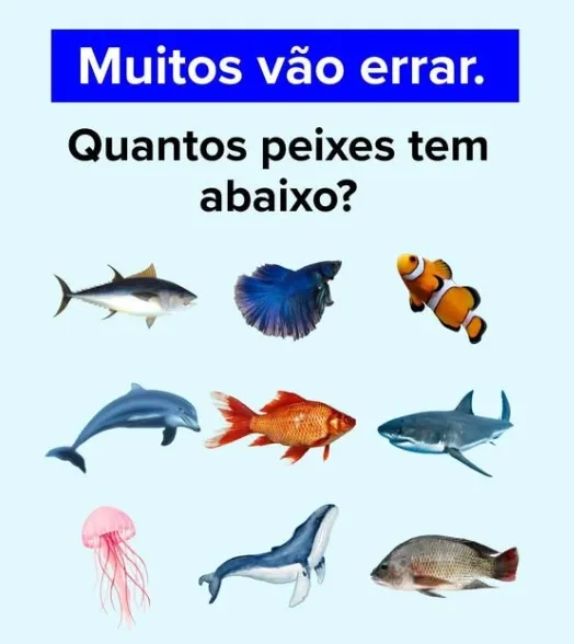 Desafio Visual: Quantos Peixes Você Consegue Encontrar?
