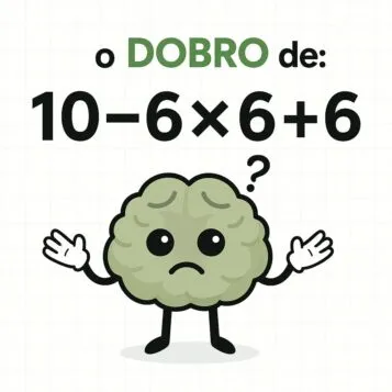 O dobro de 10-6x6+6