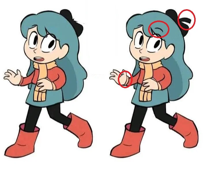 Ache a Diferença: A Menina com Roupas de Inverno