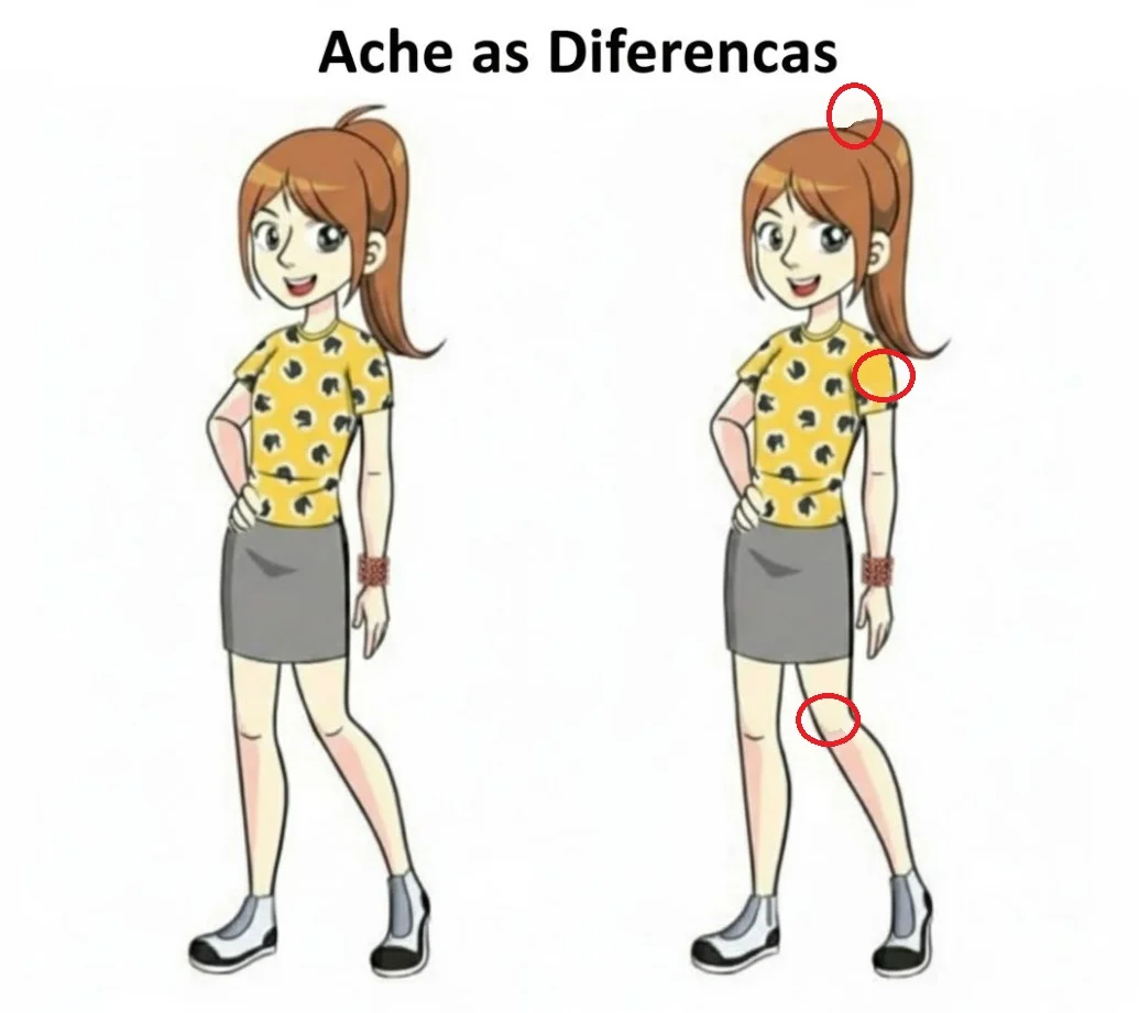 Ache a Diferença: Adolescente Estilosa