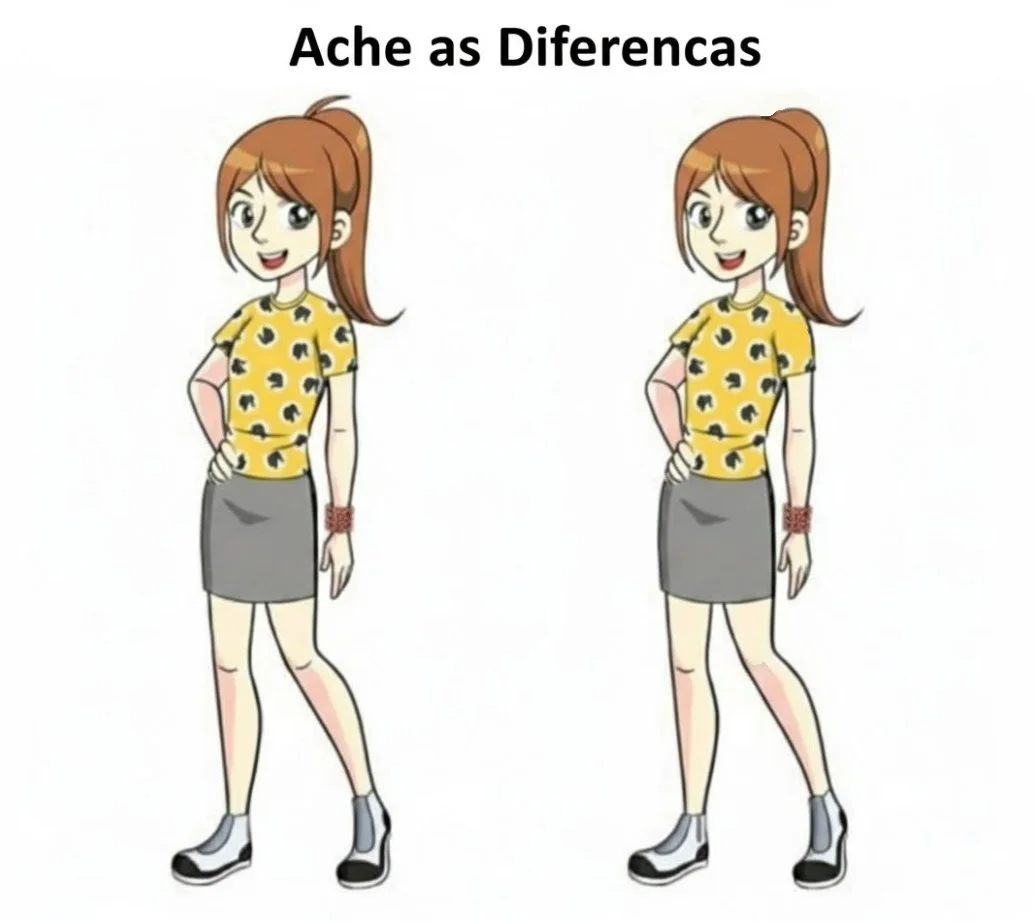 Ache a Diferença: Adolescente Estilosa