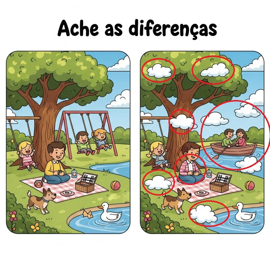 Ache a Diferença: Crianças no Parque