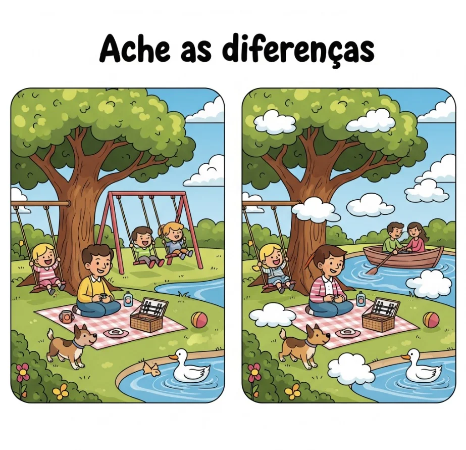 Ache a Diferença: Crianças no Parque