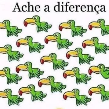 Ache a Diferença: Encontre o Tucano Diferente