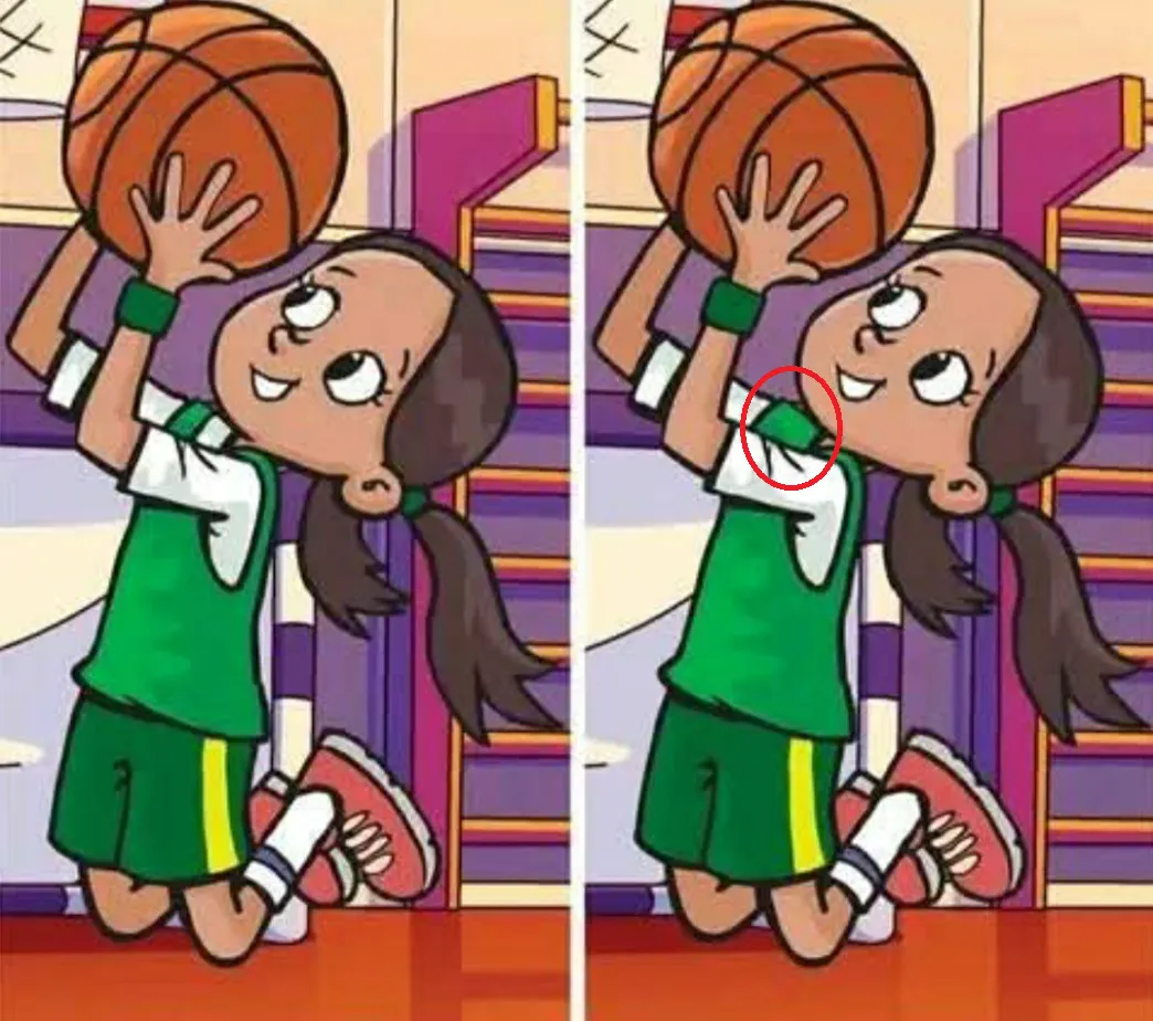 Ache a Diferença: Jogadora de Basquete