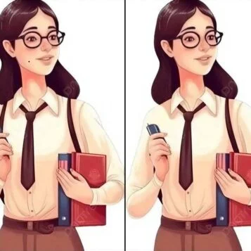 Ache a Diferença: Moça a Caminho da Faculdade