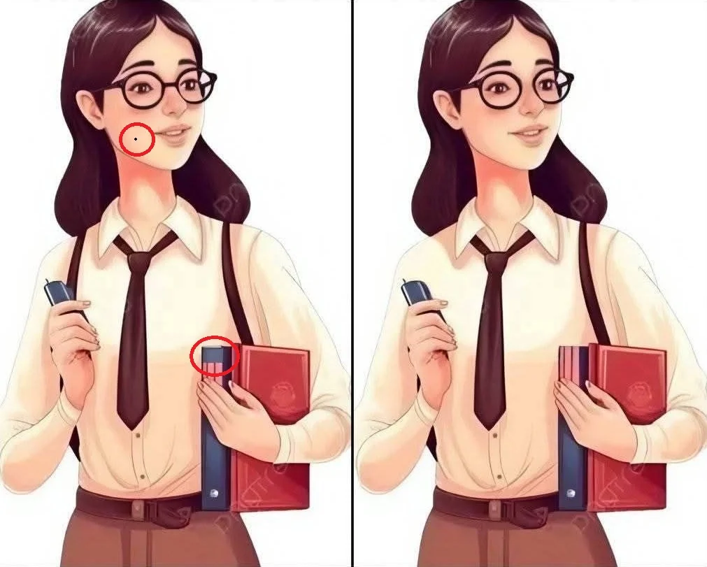Ache a Diferença: Moça a Caminho da Faculdade