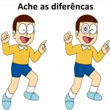 Ache a Diferença: O Menino de Óculos Alegre