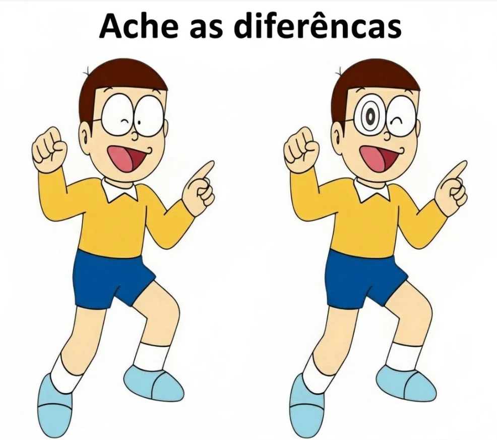 Ache a Diferença: O Menino de Óculos Alegre