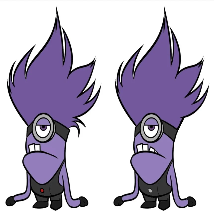 Ache a Diferença: O Minion Roxo