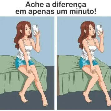 Ache a Diferença: Selfie no Quarto