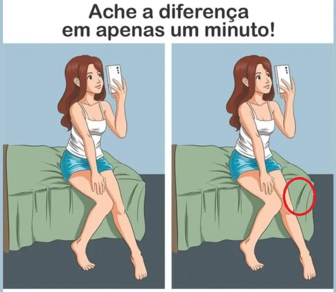 Ache a Diferença: Selfie no Quarto