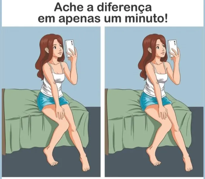 Ache a Diferença: Selfie no Quarto