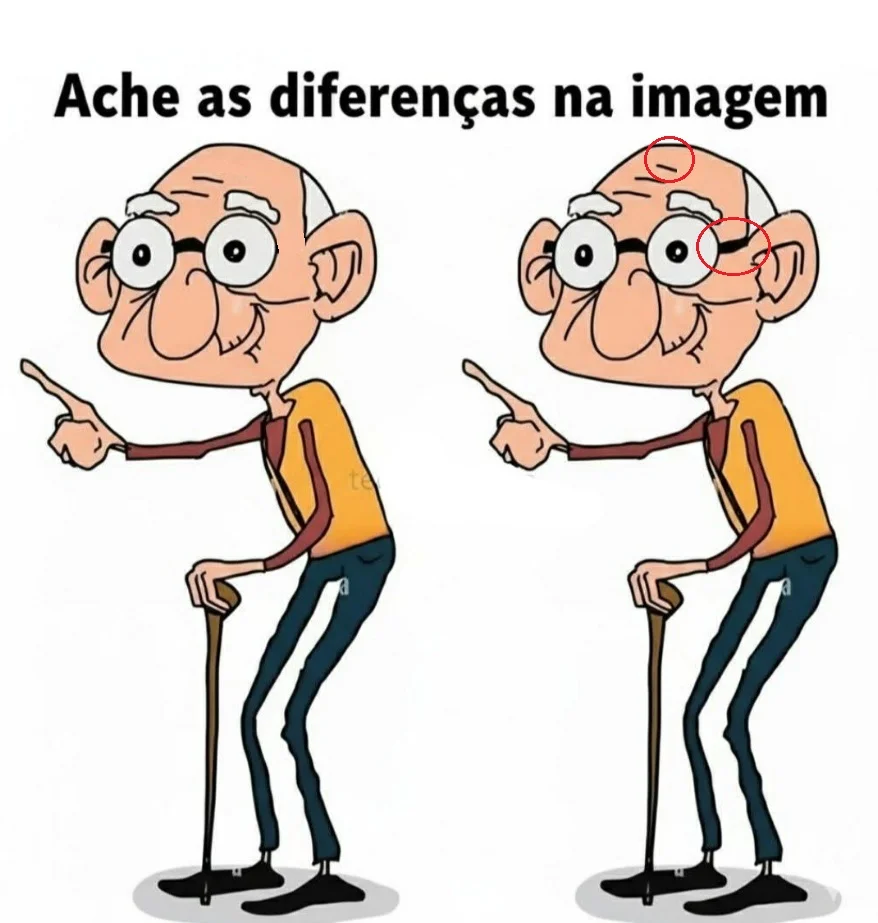 Ache a Diferença: Senhorzinho Contente