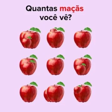 Desafio do Dia: Quantas Maçãs Você Consegue Ver?