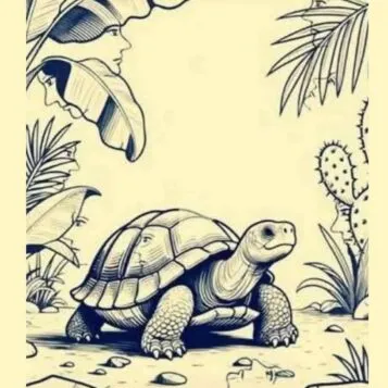 Quantos rostos você consegue ver na imagem da tartaruga
